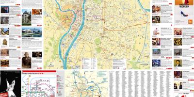 Lyon Francja mapa turystyczna