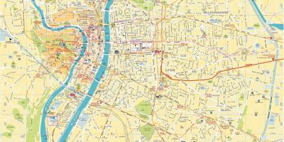 Lyon mapę w formacie PDF