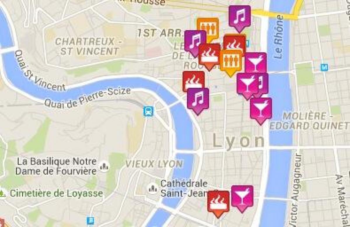 mapa gay-Lyon