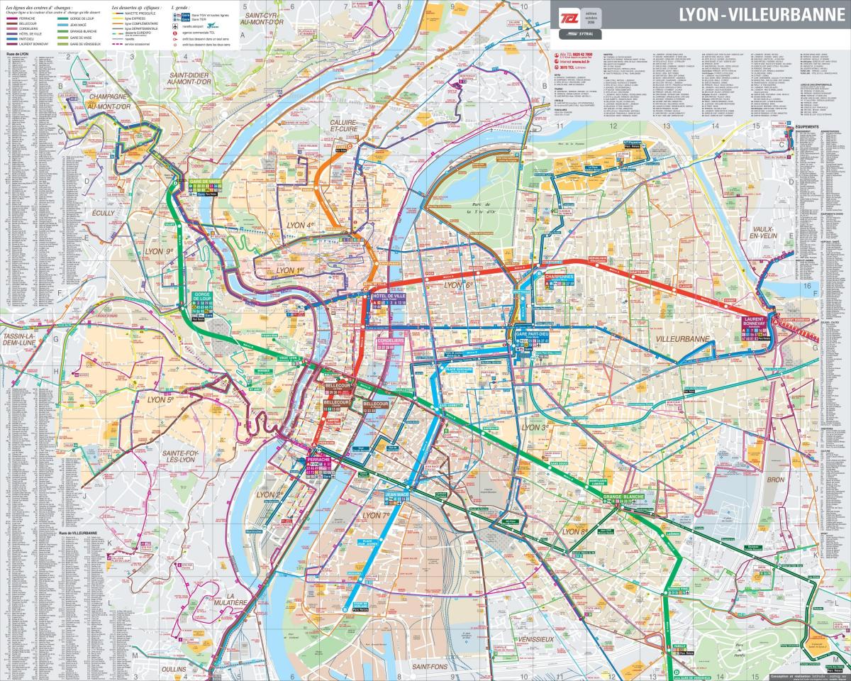 Lyon Francja mapa
