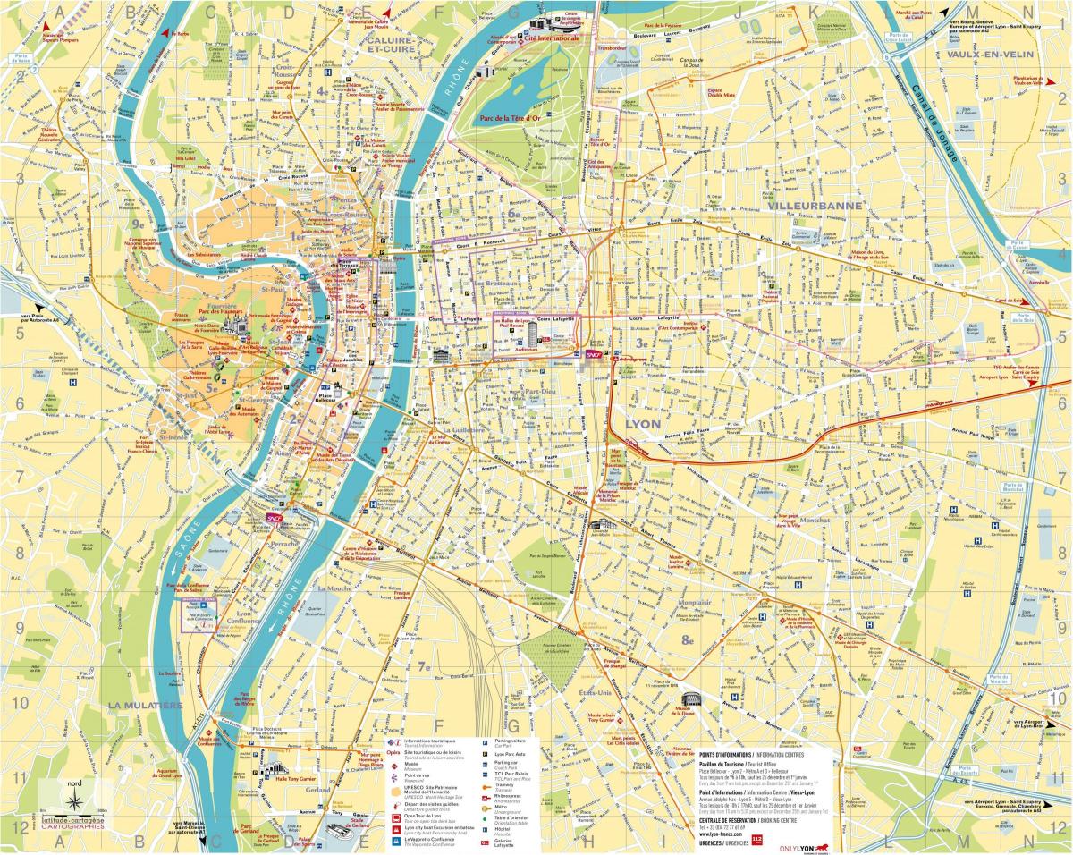 mapa Lyon sklep