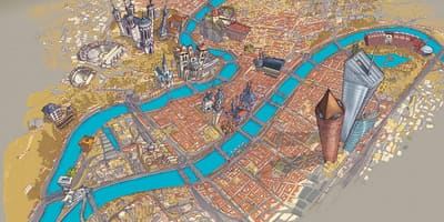 Mapa Lyon łodzi