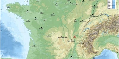 Mapa Lyon geograficznych
